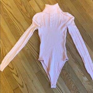 Forever 21 Pastel Pink Sweater One Piece